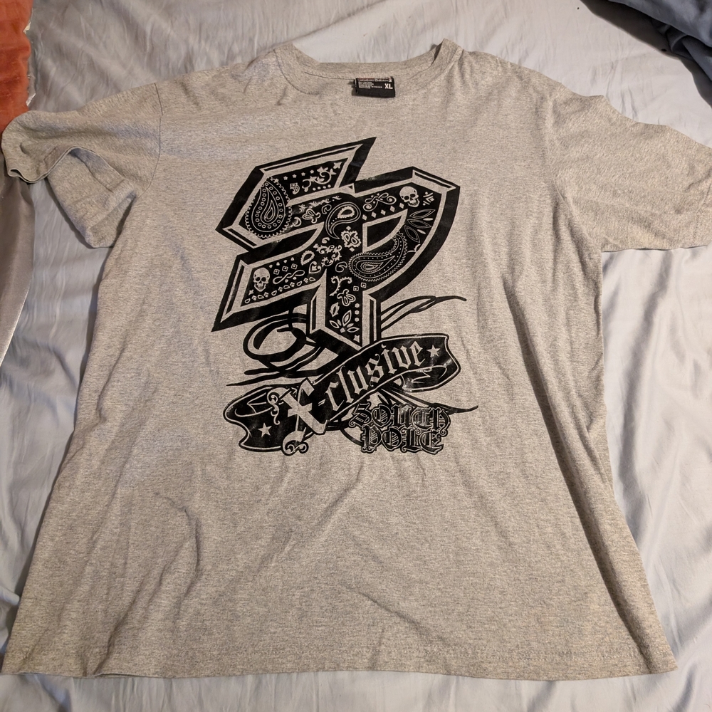 Men's Shirt Size XL South Pole Light Gray Graphic Tee